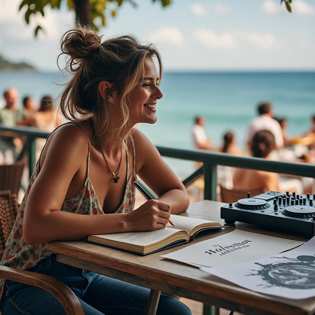 Homepage of the HoloVision website with a soft, boho-inspired, and feminine design. Features personal blog content, original books, music tracks, and creative vlogs. A welcoming and dreamy visual style that reflects real stories, soulful music, and a sensitive view of life.